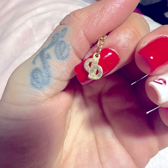 DIOR - Christian Dior CD Logo Stone Gold Tone Pendant Necklace - Picture 9 of 13